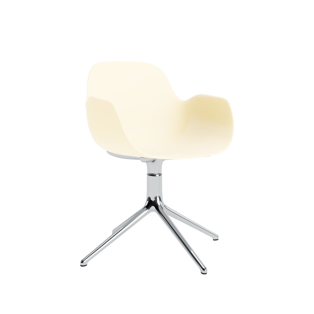normann-form-armstol-drejefod-alu-creme