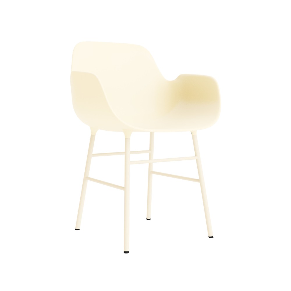 normann-form-armstol-staal-creme