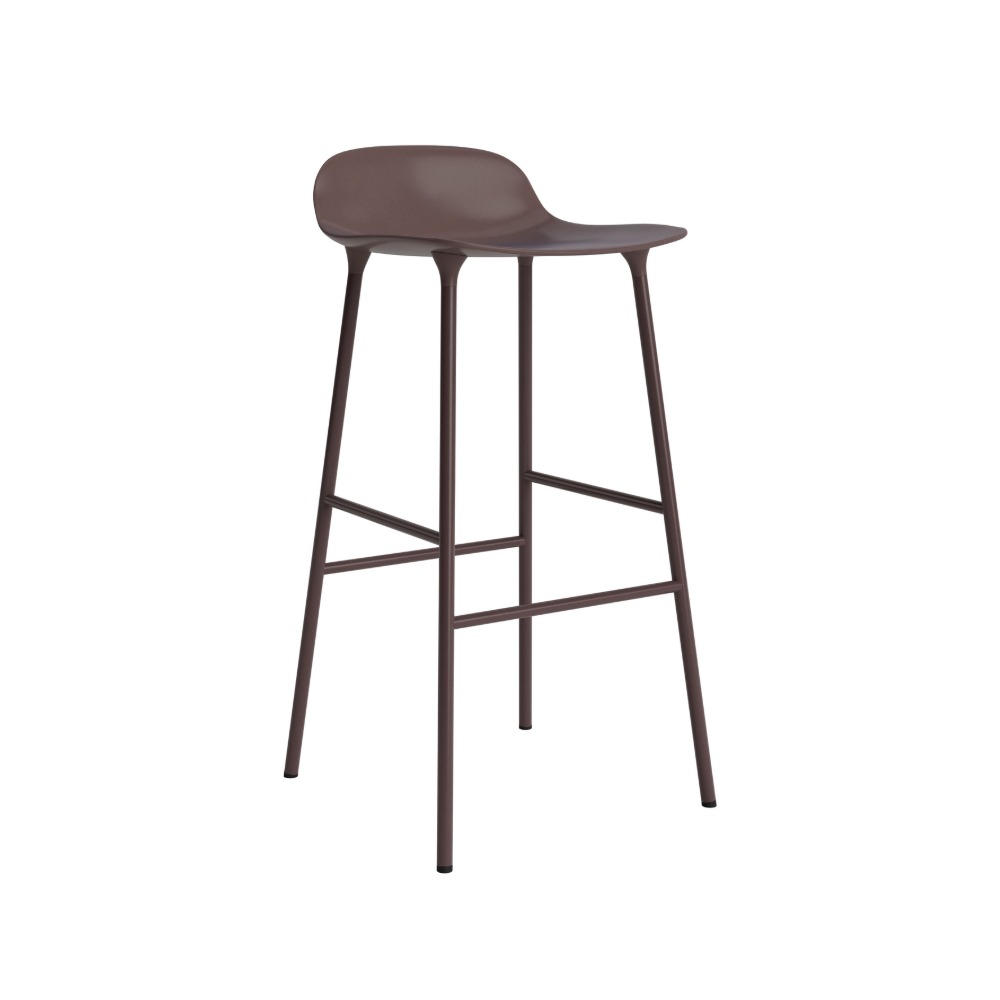 normann-form-barstol-75-staal-brun