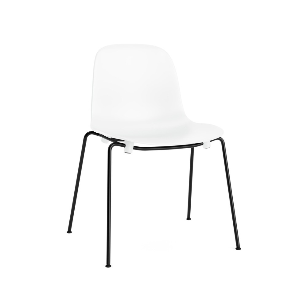 normann-form-stol-stabelbar-hvid