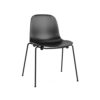 normann-form-stol-stabelbar-sort