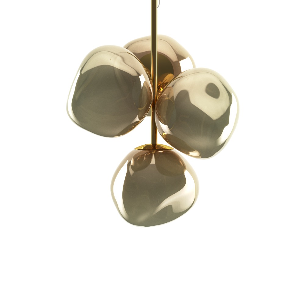 Tom Dixon Melt Lysekrone Mini Bronze Tom Dixon Melt Lysekrone Mini Bronze
