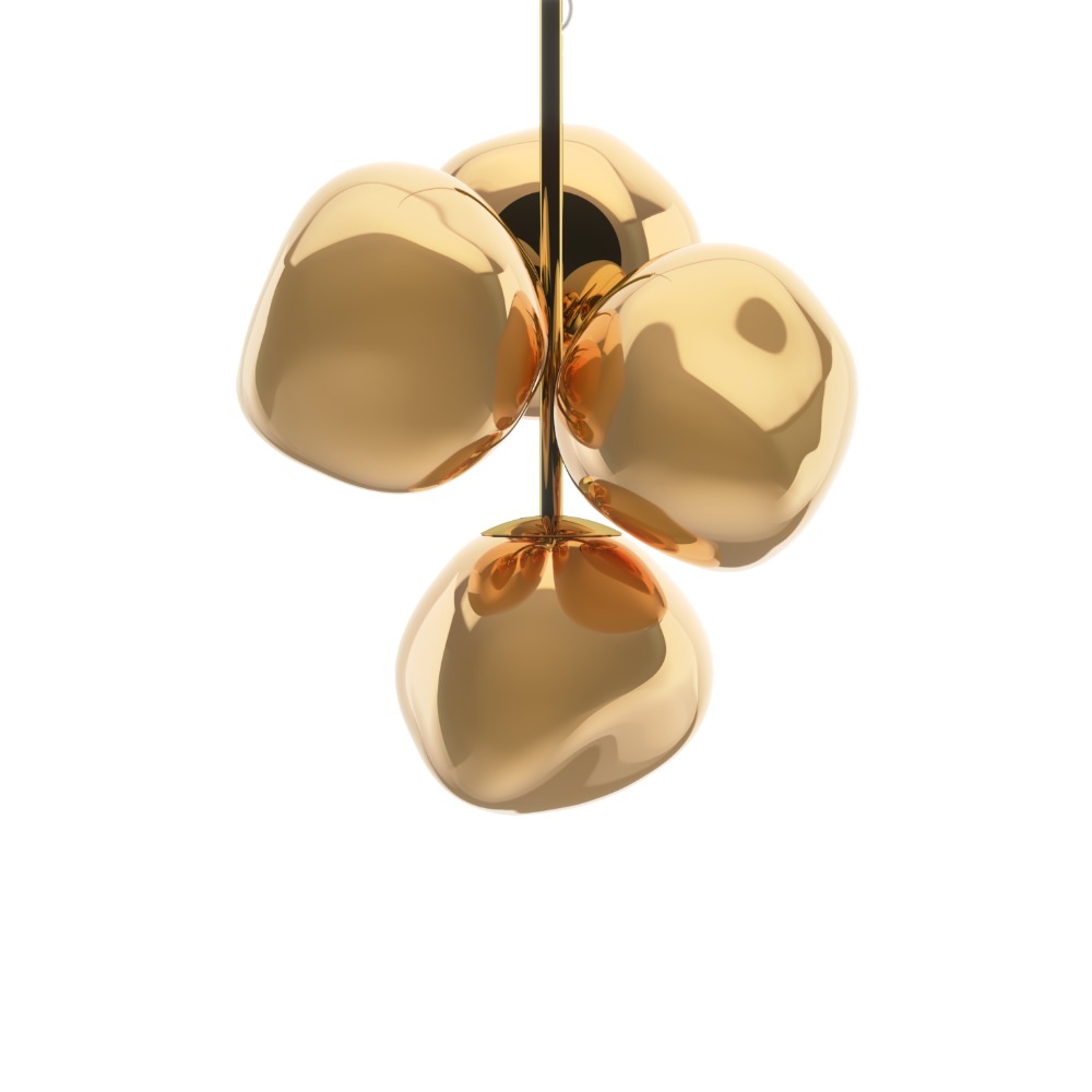 Tom Dixon Melt Lysekrone Mini Gold Tom Dixon Melt Lysekrone Mini Gold