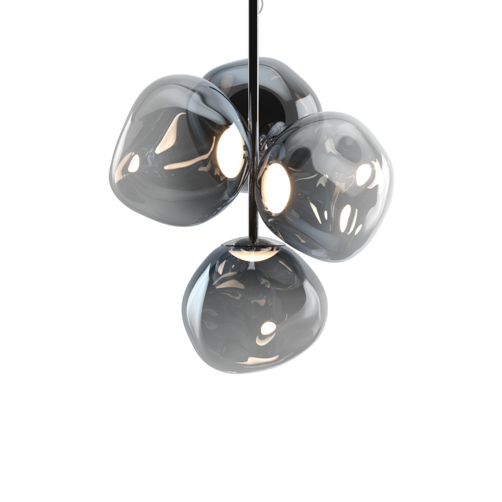 Tom Dixon Melt Lysekrone Mini Nickel Tom Dixon Melt Lysekrone Mini Nickel