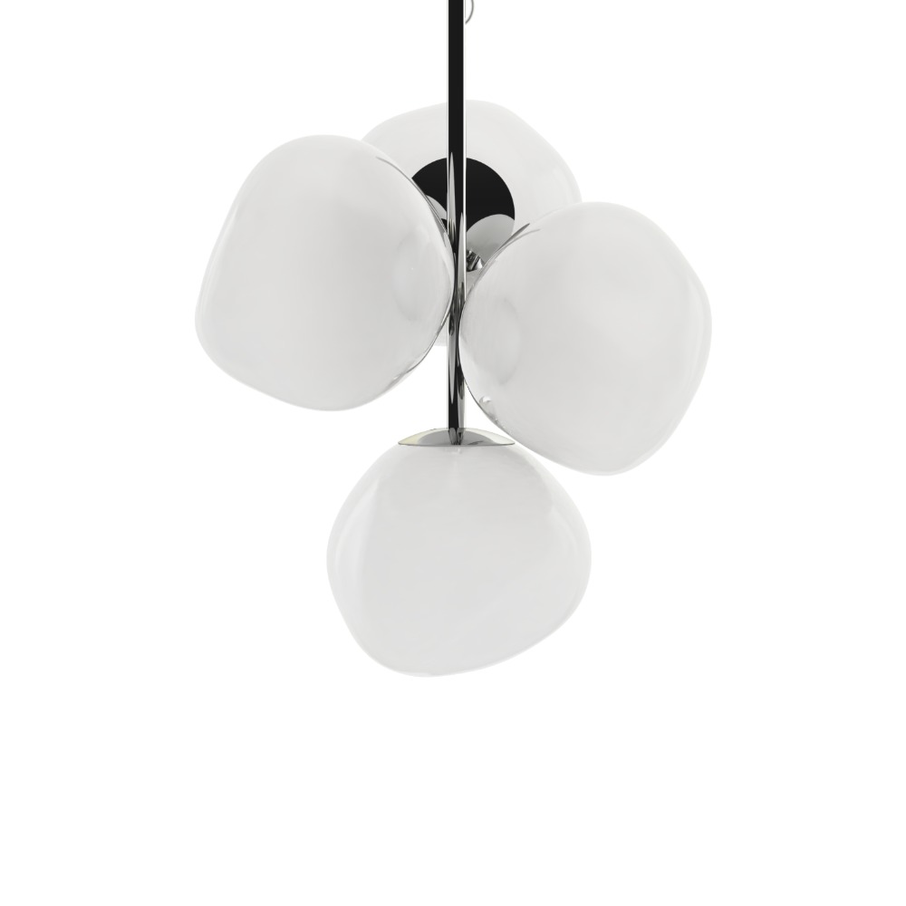 Tom Dixon Melt Lysekrone Mini Opal/Silver Tom Dixon Melt Lysekrone Mini Opal/Silver