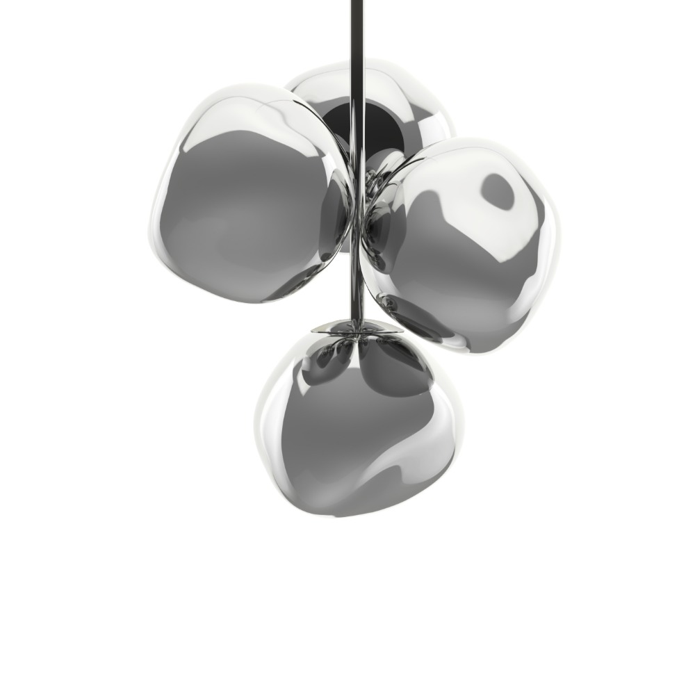 Tom Dixon Melt Lysekrone Mini Silver Tom Dixon Melt Lysekrone Mini Silver