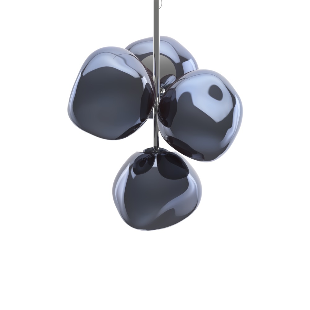 Tom Dixon Melt Lysekrone Mini Smoke Tom Dixon Melt Lysekrone Mini Smoke