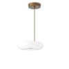 Bolina Pendel Ø35 cm i mørk bronze med hvidt glas – Tooy Bolina Pendel Ø35 cm i mørk bronze med hvidt glas – Tooy