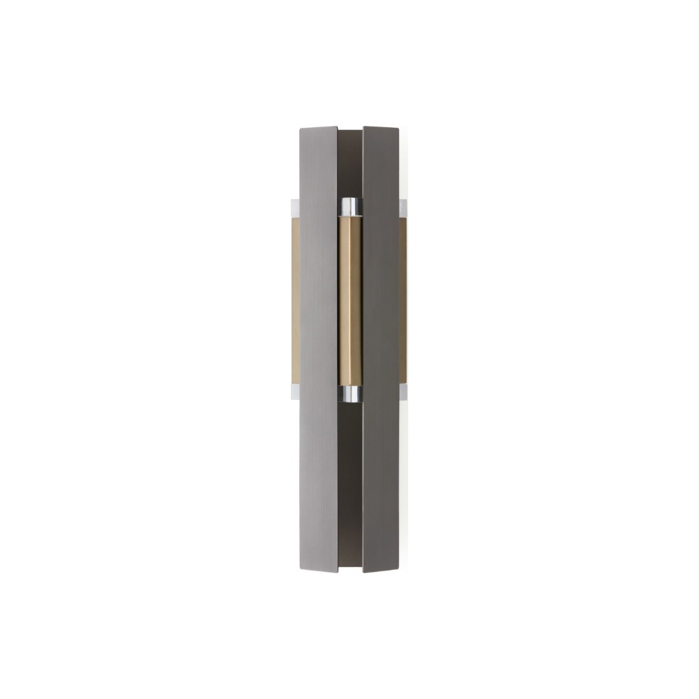 Excalibur Væglampe enkelt i mørk bronze og satineret titanium – Tooy Excalibur Væglampe enkelt i mørk bronze og satineret titanium – Tooy