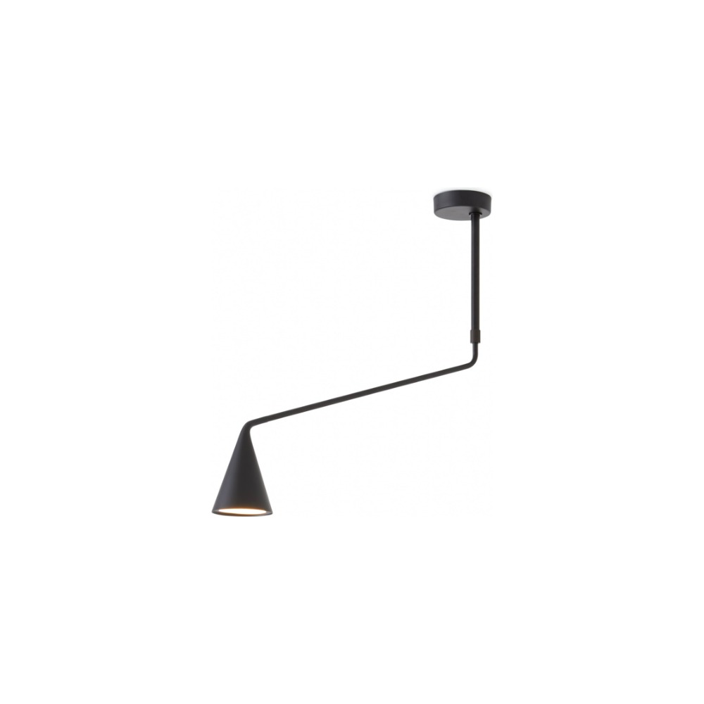 Gordon Loftlampe med 60 cm arm i mat sort – Tooy Gordon Loftlampe med 60 cm arm i mat sort – Tooy