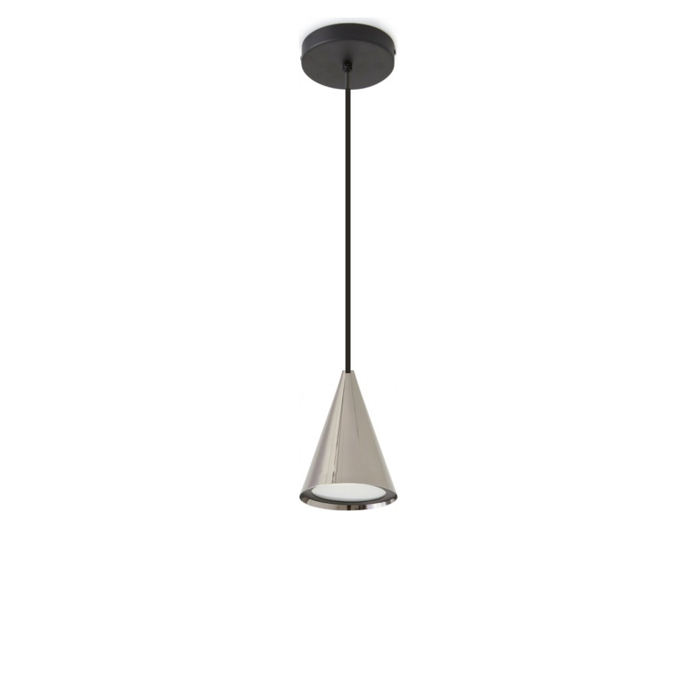 Gordon Pendel Ø12 cm i mat sort med sort krom – Tooy Gordon Pendel Ø12 cm i mat sort med sort krom – Tooy