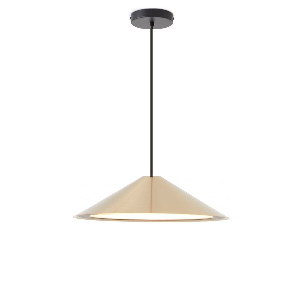 Gordon Pendel Ø44 cm i mat sort med børstet messing – Tooy Gordon Pendel Ø44 cm i mat sort med børstet messing – Tooy