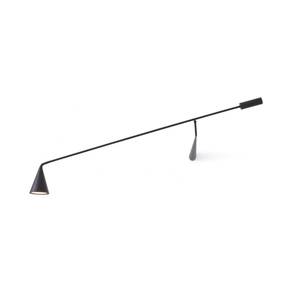 Gordon Væglampe med arm, enkelt 160 cm, i mat sort – Tooy Gordon Væglampe med arm, enkelt 160 cm, i mat sort – Tooy
