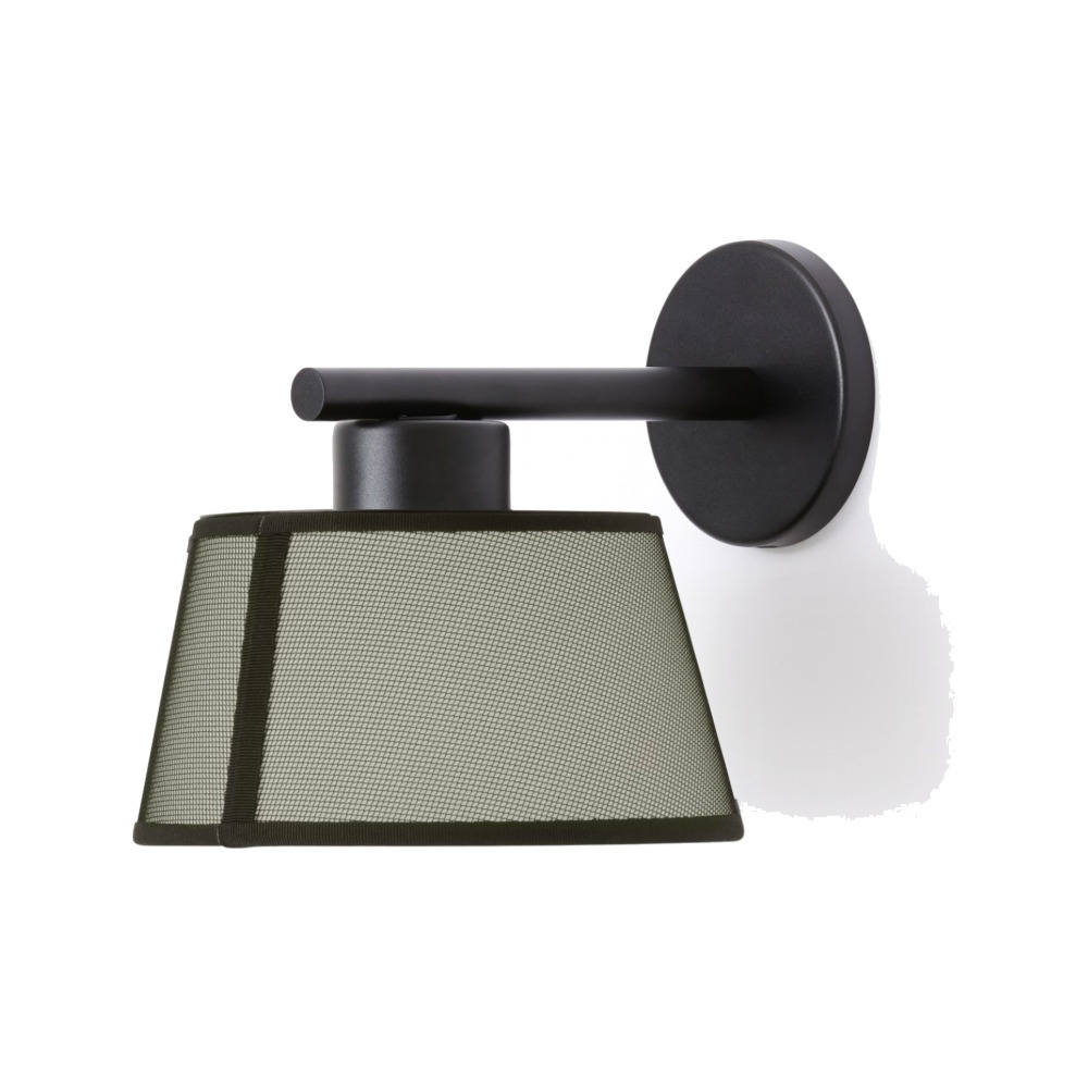 Lilly Væglampe i sort metal med beige stofskærm – Tooy Lilly Væglampe i sort metal med beige stofskærm – Tooy