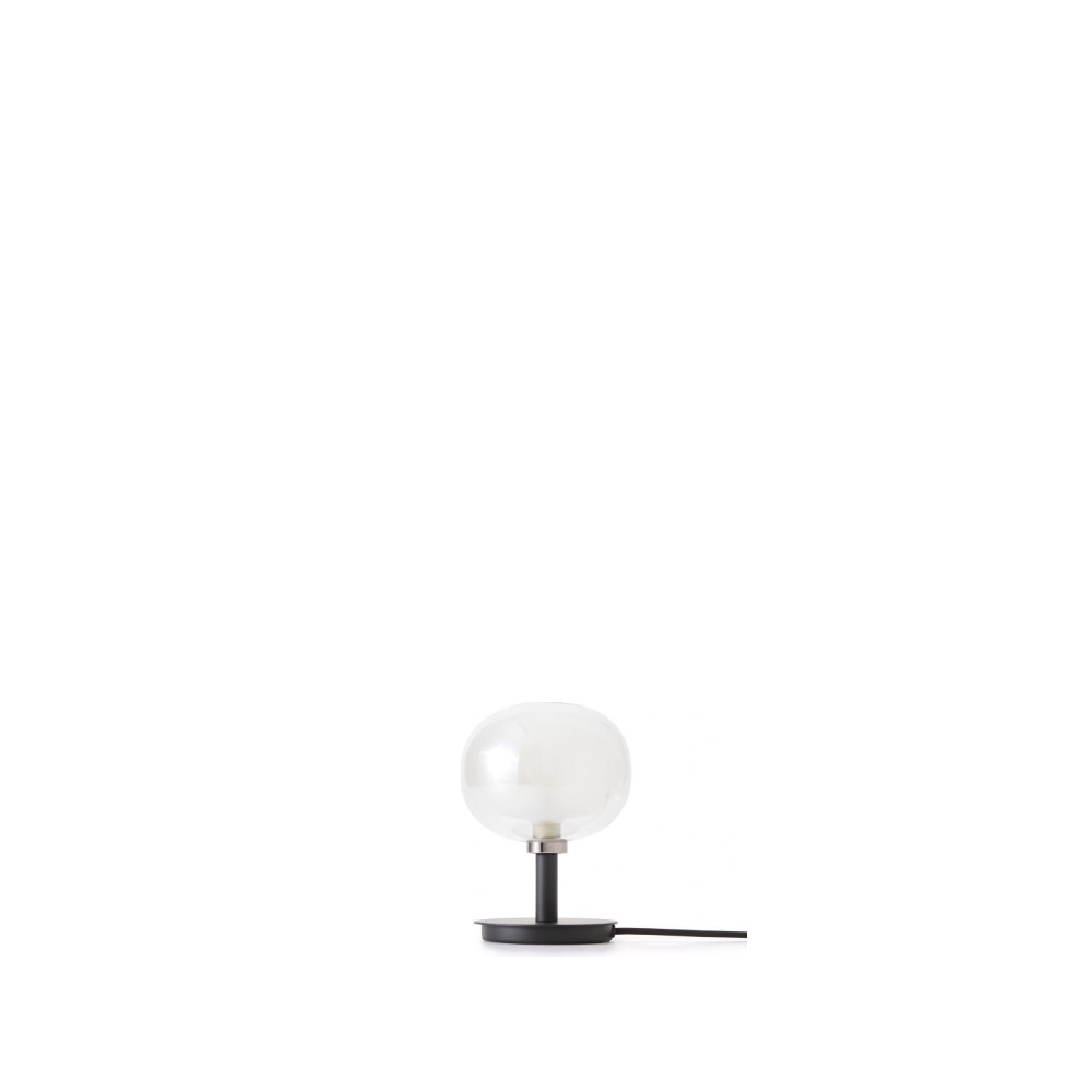 Nabila Bordlampe Ø16 cm høj i sort krom og røgfarvet glas – Tooy Nabila Bordlampe Ø16 cm høj i sort krom og røgfarvet glas – Tooy