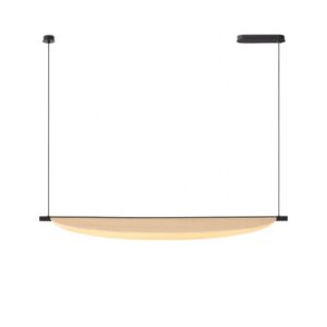 Thula Pendel 134 cm i sandsort med skærm i lys eg – Tooy