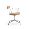 Vipp 452 Swivel Chair i camel læder med hjul