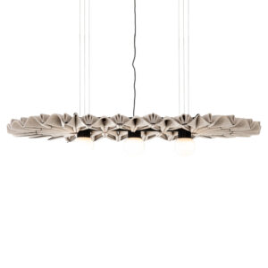 BuzziPleat Edel Long akustiklampe i PET-filt