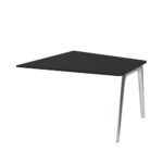 Pluralis™ trapezbord KS437 i Lava Grey laminat med poleret aluminium