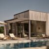 Atlantis parasol Ø330 i off-white over solsenge