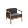 Virkelyst loungestol med hynder i Charcoal