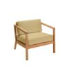 Virkelyst loungestol med hynder i Honey Yellow