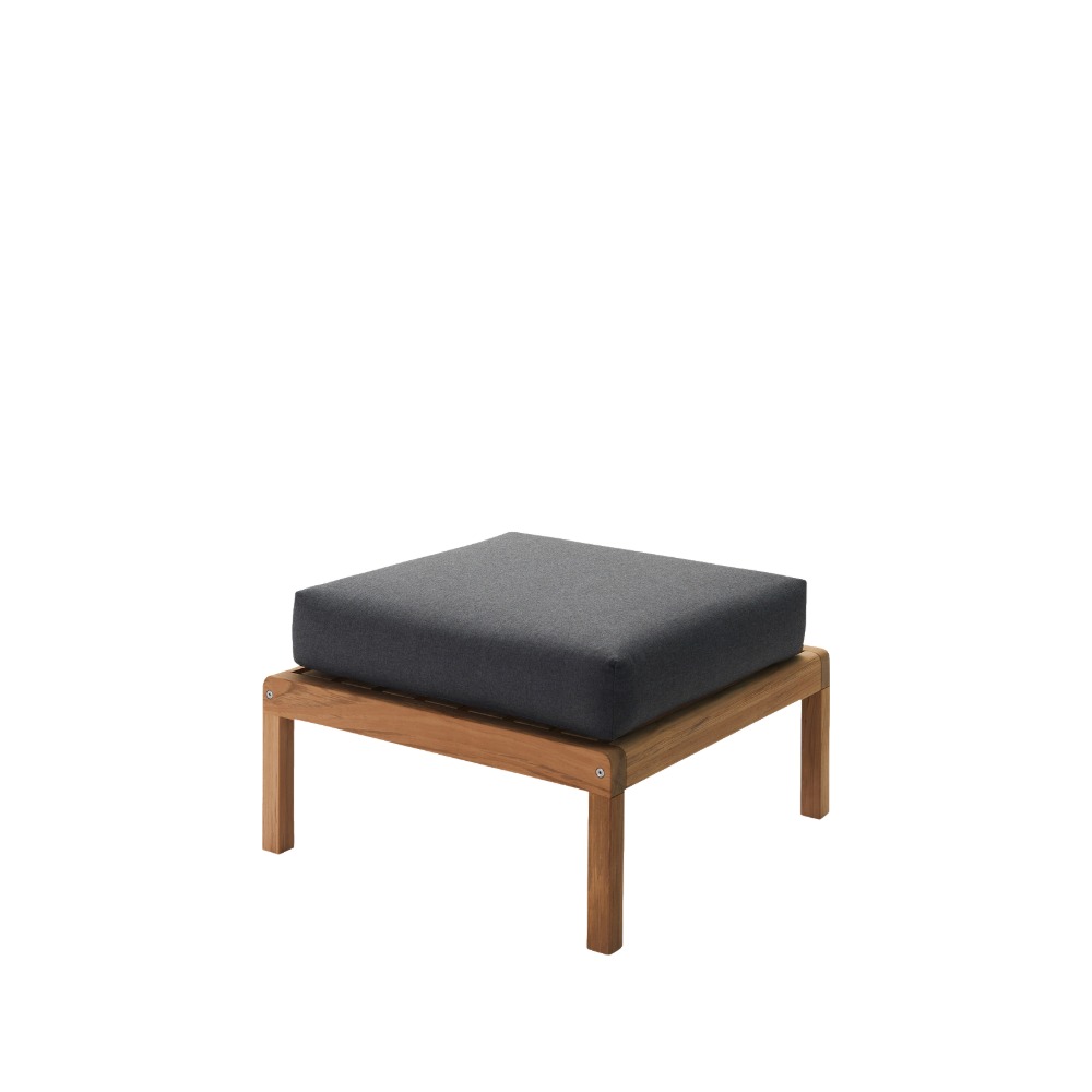 Virkelyst puf i Charcoal