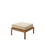Virkelyst puf i Golden Yellow Stripe
