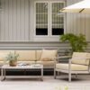 Virkelyst sofa, loungestol og bord