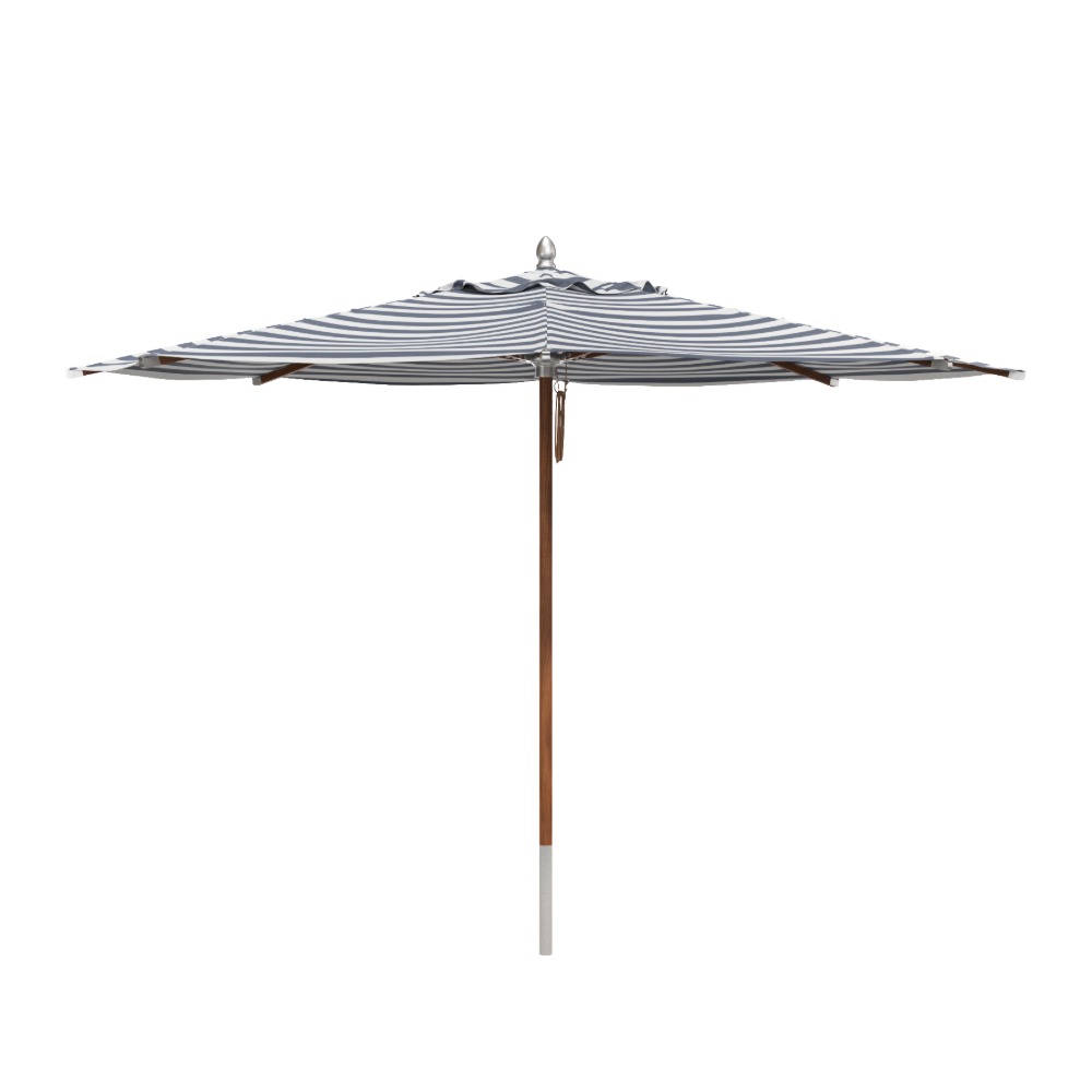 Atlantis parasol Ø330 med dark blue stripes
