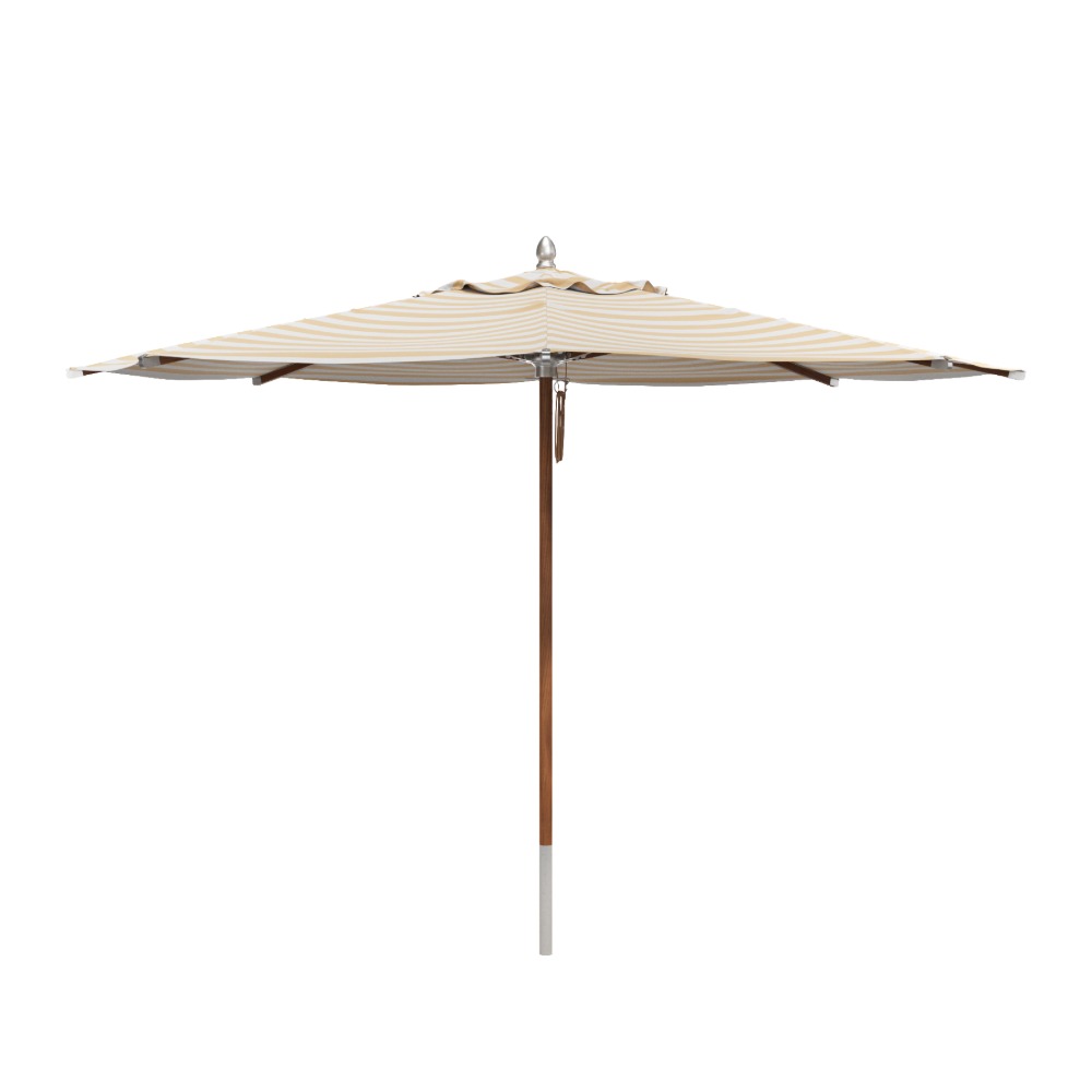 Atlantis parasol Ø330 med golden yellow stripes