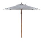 Messina parasol Ø270 med dark blue stripes