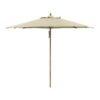 Messina parasol Ø300 med lemon/sand stripes