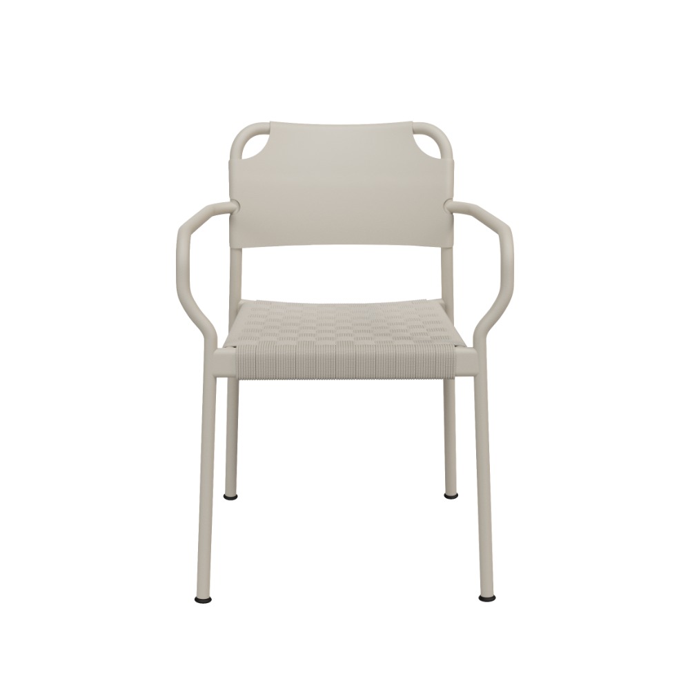 Vind armstol i Mist Grey