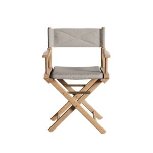 Director's Chair i teak med Heritage Papyrus