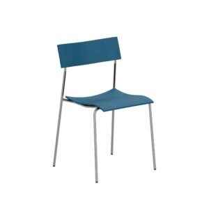 Campus Air Stol i blå med kromstel fra Lammhults