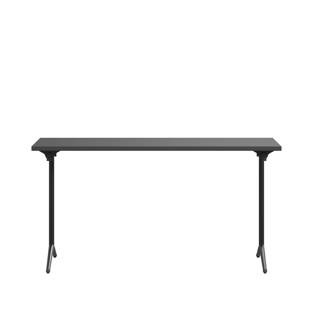Quickly klapbord fra Lammhults med sorte T-ben, set forfra