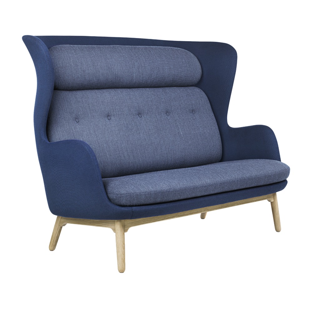 Ro™ Sofa med ben i eg – Fiord blå Ro™ Sofa med ben i eg – Fiord blå