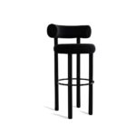 Tom Dixon Fat Stool barstol i sort polstring