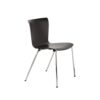 Vico Duo™ stol i sortfarvet ask – forkromet stel Vico Duo™ stol i sortfarvet ask – forkromet stel