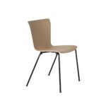 Vico Duo™ stol i klarlakeret eg – sort stel