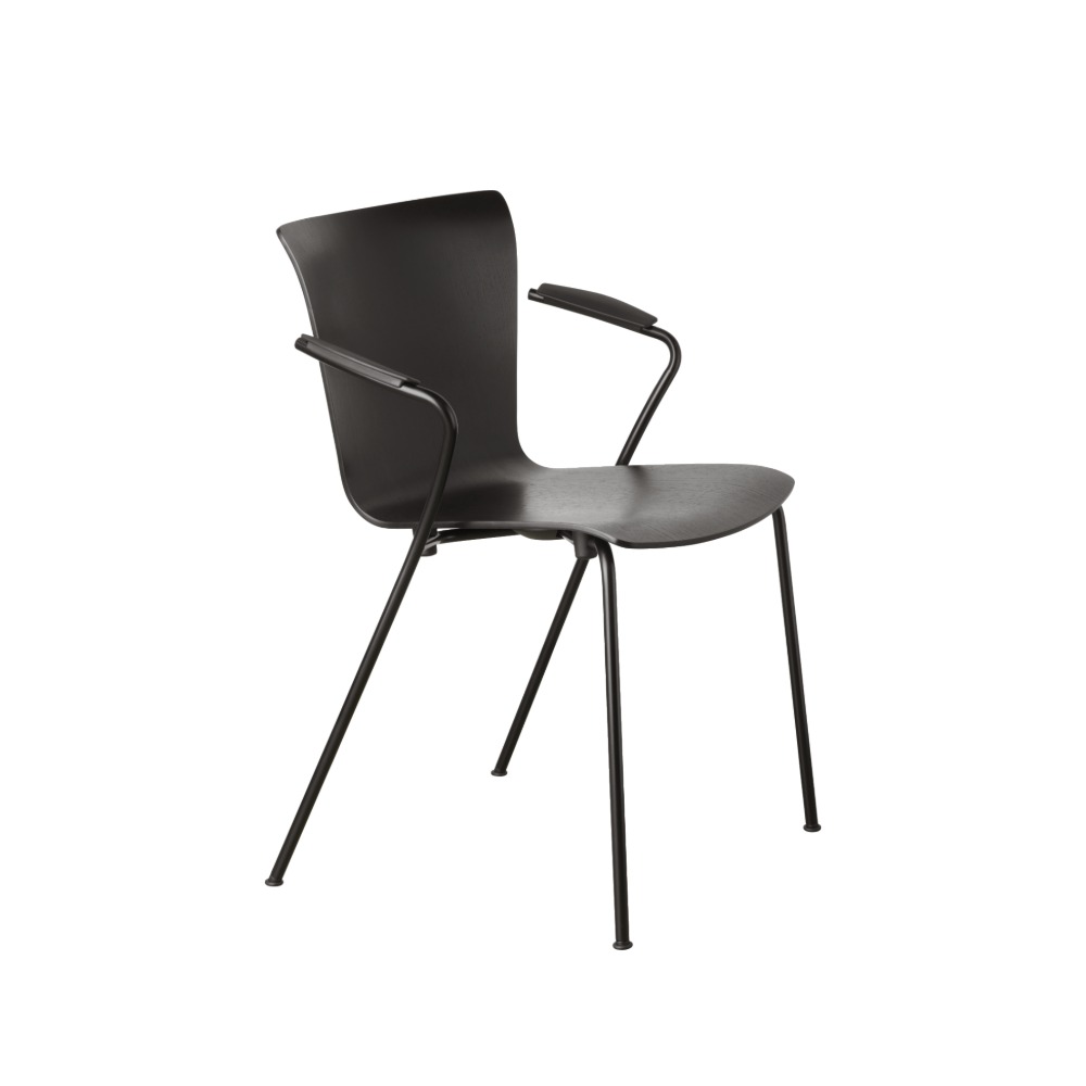 Vico Duo™ armstol i sortfarvet ask – sort stel Vico Duo™ armstol i sortfarvet ask – sort stel