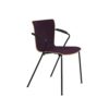 Vico Duo™ armstol forsidepolstret i Christianshavn med klarlakeret eg – sort stel Vico Duo™ armstol forsidepolstret i Christianshavn med klarlakeret eg – sort stel